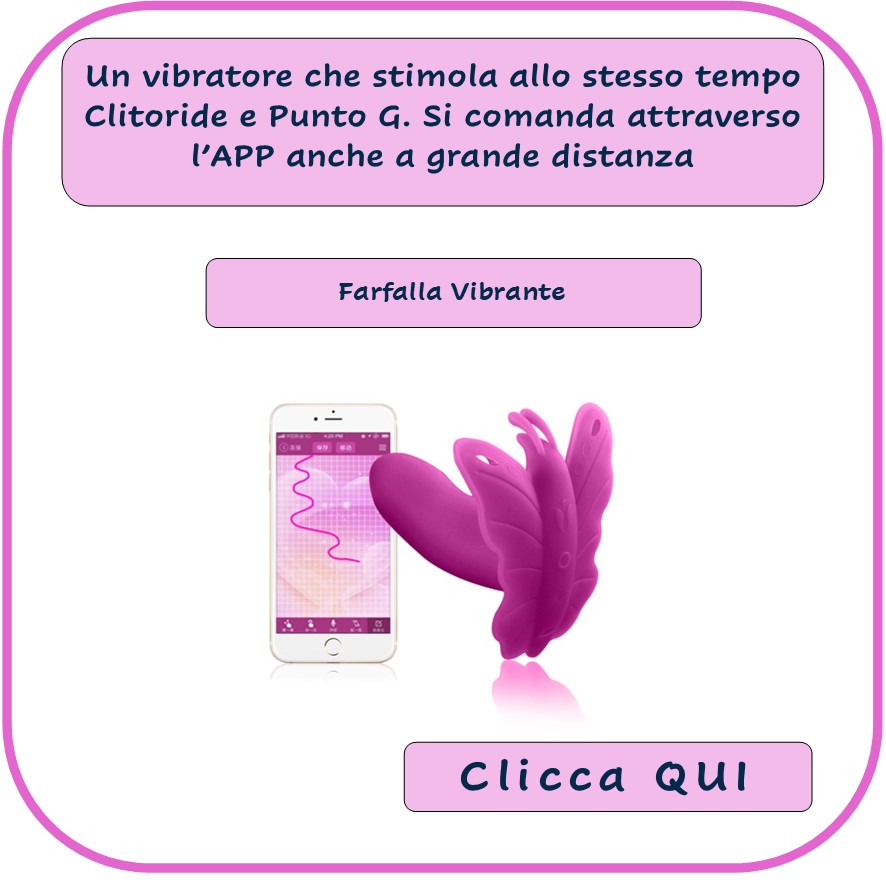 Vibratore con APP Farfalla - rossolimone