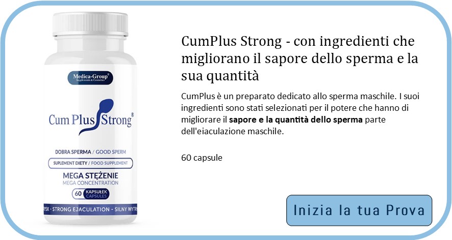 CumPlus, migliora sapore e quantità dello Sperma - RossoLimone